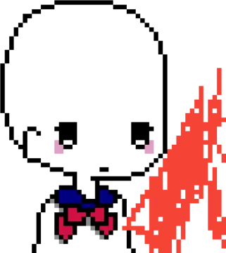 a pixeled image of a man with a bow tie
