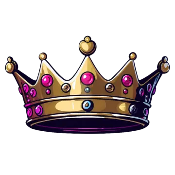 a crown on a white background