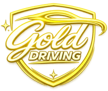 gold driving logo