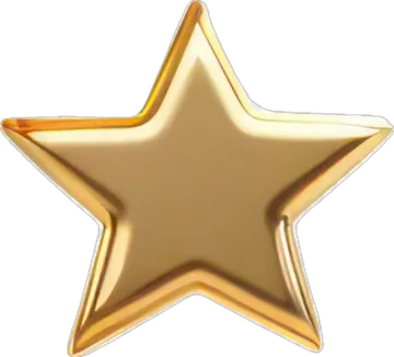 a gold star shaped foil balloon