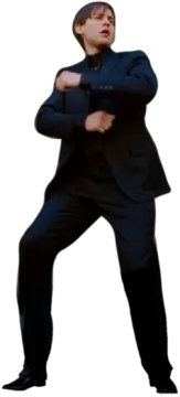 a man in a suit and tie with his arms crossed