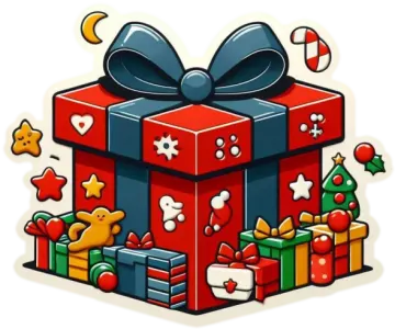 an image of a gift box with a bow