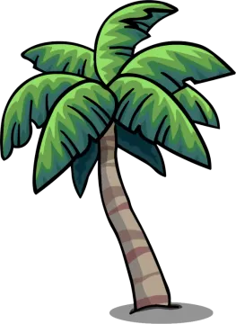 a cartoon palm tree