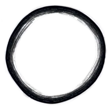 a black and white ring on a white background