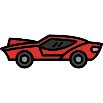 a red sports car icon