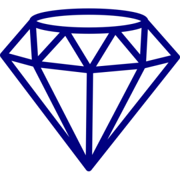 a diamond with a white background