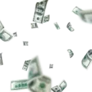 a bunch of money falling from the sky