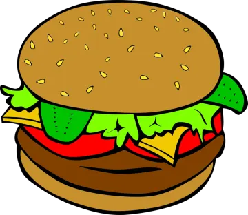 a hamburger with cheese and tomato on it