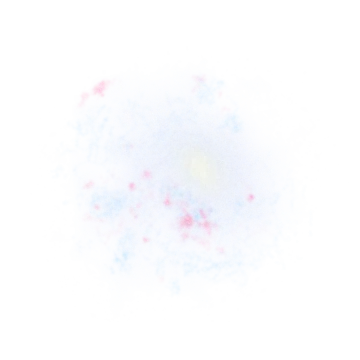 a white background with pink and blue stars