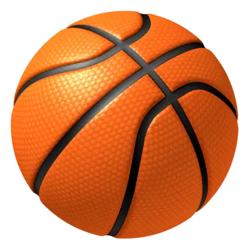 a basketball ball on a white background