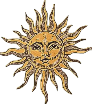 a drawing of the sun