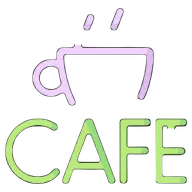 the logo for cafe