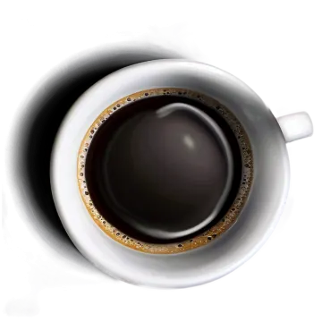 a cup of coffee on a white background