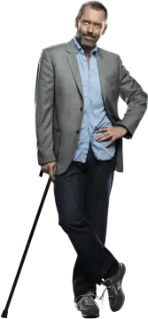 a man in a suit and tie holding a cane