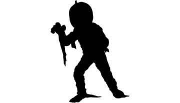 a silhouette of a person with a backpack