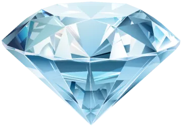 a diamond on a white background