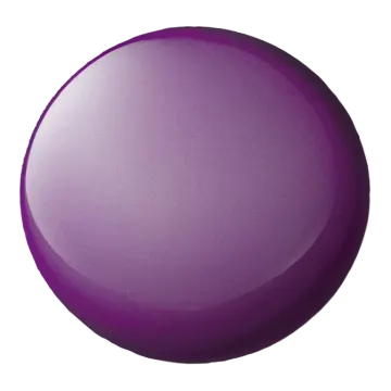 a purple ball on a white background