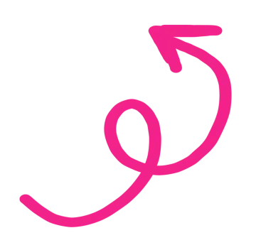 a pink letter g on a white background