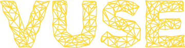 the word muse is made up of geometric shapes
