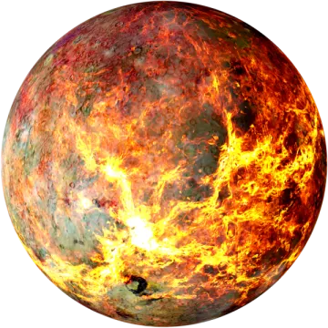 an image of the planet in flames