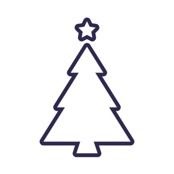 a christmas tree with a star on top