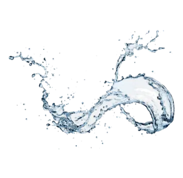 water splash on a white background
