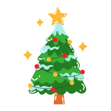 a christmas tree with decorations on it