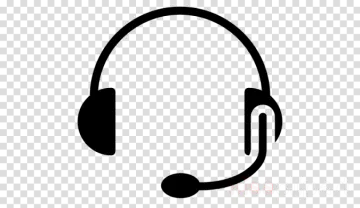 a headset icon on a transparent background