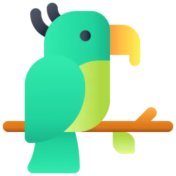 a green parrot sitting on a branch