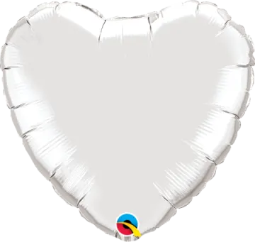 a heart shaped foil balloon