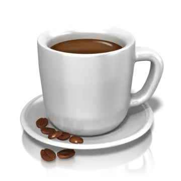 a cup of coffee on a saucer