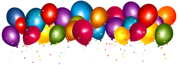 a bunch of balloons on a white background