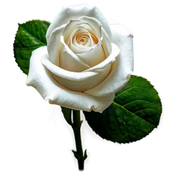 a single white rose on a white background
