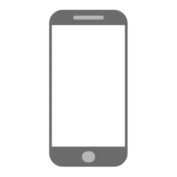 a smartphone with a blank screen