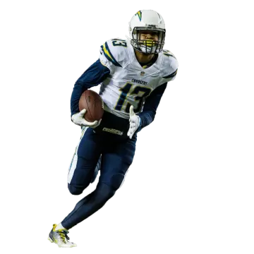 a football player running with the ball in his hand