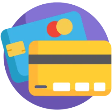 a credit card with an apple on it