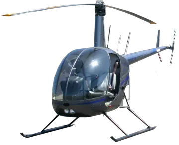 the helicopter is black