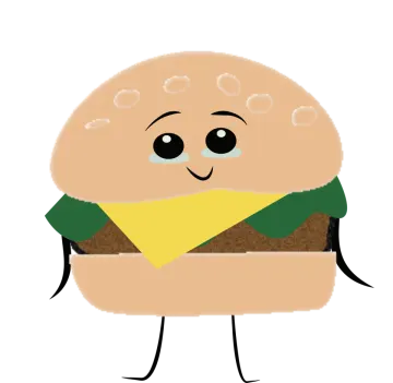 a hamburger with a piece of cheese on it