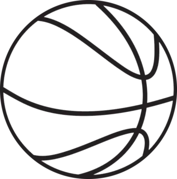 a basketball ball on a white background