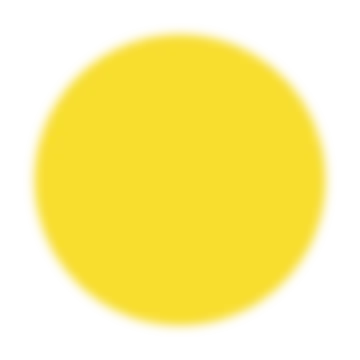 a yellow circle on a white background