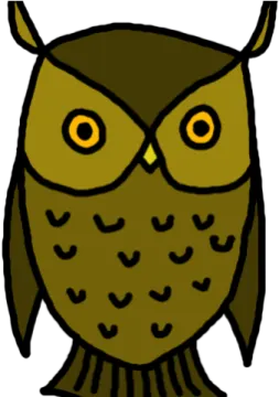 an image of an owl with big eyes