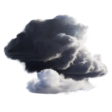 a black cloud in the sky
