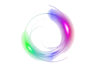 a rainbow colored circle on a white background