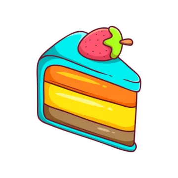 a piece of cake with a strawberry on top
