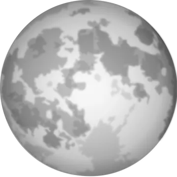 a full moon on a white background