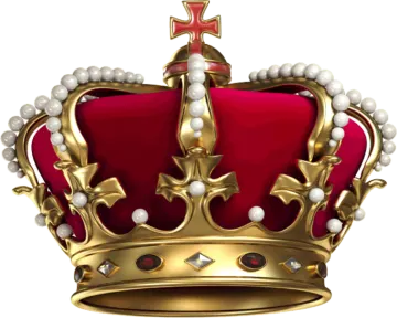 a crown with pearls on it