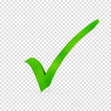 a green check mark on a transparent background