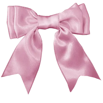 a pink bow on a white background
