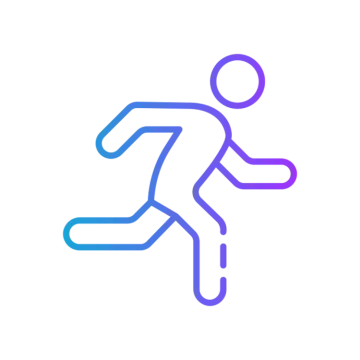 a man running icon