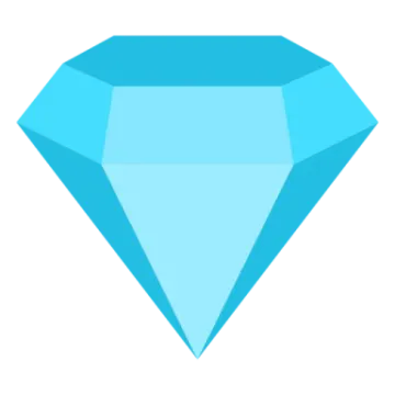 a blue diamond